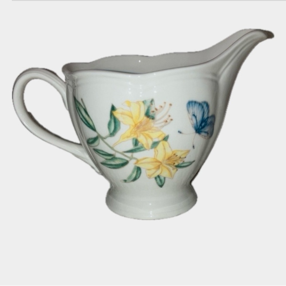 Lenox “Butterfly Meadow” by Louise Le Luyer, small ceramic jug or creamer